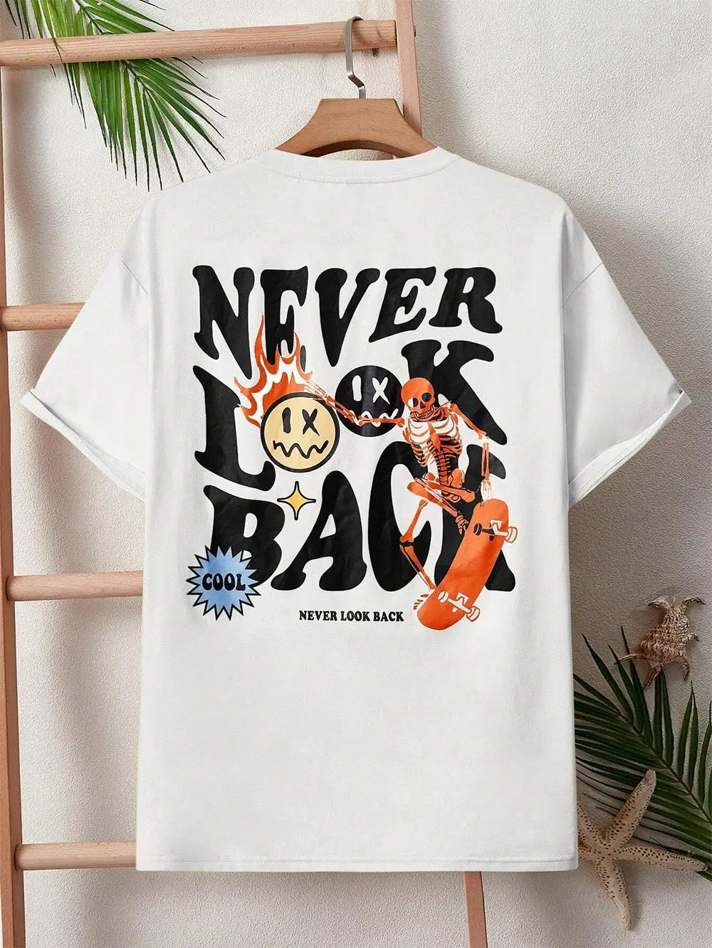 "Never Look Back" (graphic tee)