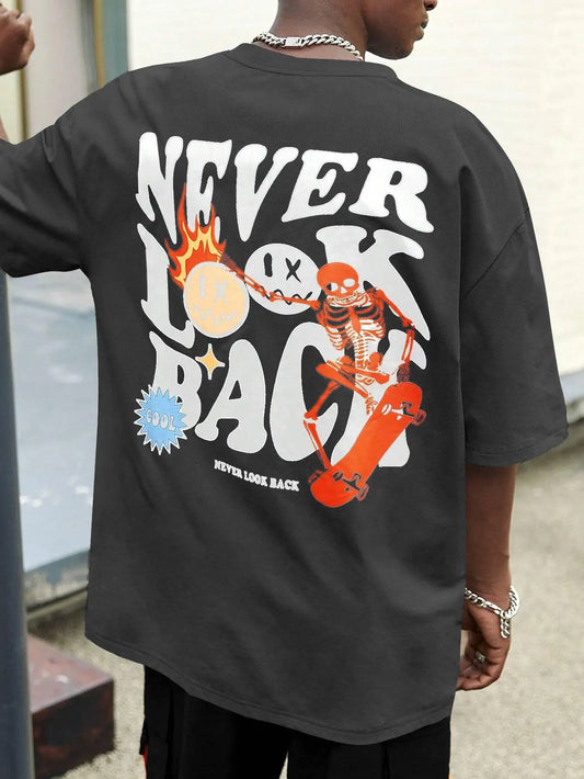 "Never Look Back" (graphic tee)